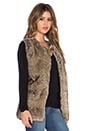 view 2 of 3 Waverly Faux Fur Vest in Brown