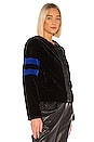 view 2 of 4 Sullivan Faux Fur Jacket in Black & Blue
