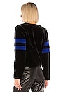 view 3 of 4 Sullivan Faux Fur Jacket in Black & Blue