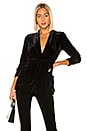 view 1 of 5 Spencer Smoking Jacket in Black