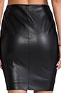view 6 of 6 Jupe crayon She Walks in Beauty en cuir in Black