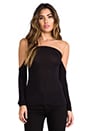 view 1 of 4 Lunar Eclipse Top in Black in Nude & Black