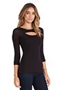 view 2 of 4 REVOLVE EXCLUSIVE Touch Screen Leather Detail Cutout Top in Black