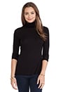 view 1 of 3 Solid Turtle Neck in Black