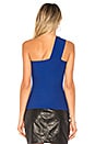 view 3 of 4 Ceremonial One Shoulder Top in Rich Blue