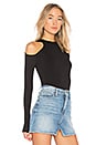 view 2 of 4 Inheritance Cold Shoulder Top in Black