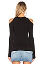 view 3 of 4 Inheritance Cold Shoulder Top in Black