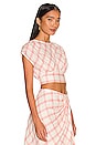view 2 of 4 Kiera Top in Creme Plaid