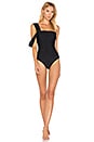 view 1 of 3 Drape Shoulder One Piece in Black