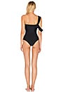 view 3 of 3 Drape Shoulder One Piece in Black