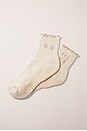 view 3 of 4 The Frilly Sock in Sand