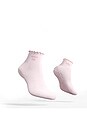 view 2 of 5 The Frilly Sock in Blush