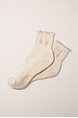 view 3 of 4 The Frilly Sock in Sand