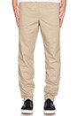 view 1 of 3 The Cash Jogger in Khaki Twill