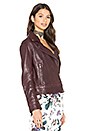 view 2 of 5 BLOUSON MOTARD BOYFRIEND JONES in Black Cherry