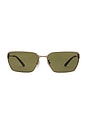 view 1 of 3 Mercury Sunglasses in Ruthenium & Green