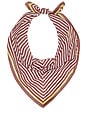view 1 of 2 ÉCHARPE HEAD SCARF in Russet Stripes