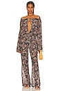 view 1 of 3 Helen Jumpsuit in Purple Paisley
