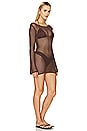 view 2 of 3 Serena Mini Dress in Dark Brown