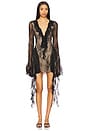 view 1 of 3 Surin Mini Dress in Black Lace