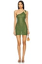 view 1 of 4 Eliza Dress in Glitter Jungle Green