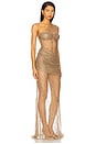 view 2 of 4 Sabrina Send Lace Maxi Dress in Coffee