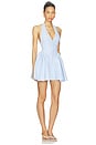 view 2 of 4 Micaela Mini Dress in Light Blue Gingham in Light Blue Gigham