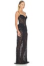 view 2 of 3 ROBE MAXI VENCA in Black Lace