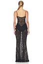 view 3 of 3 ROBE MAXI VENCA in Black Lace
