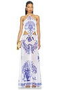 view 1 of 3 MAXIVESTIDO RILEY in Blue Matera