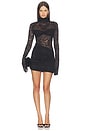view 1 of 4 MINIVESTIDO FRANCISCA  in Black