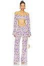 view 5 of 6 PIERNA ANCHA TOMMY in Blooming Paisley