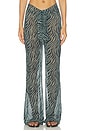 view 1 of 6 PANTALON DE PLAGE JAMBES LARGES TOMMY in Green Savannah