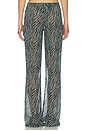 view 4 of 6 PANTALON DE PLAGE JAMBES LARGES TOMMY in Green Savannah