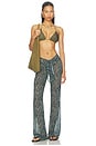 view 5 of 6 PANTALON DE PLAGE JAMBES LARGES TOMMY in Green Savannah