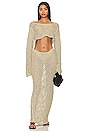 view 4 of 4 Magen Knit Maxi Skirt in Ivory