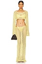 view 5 of 6 Magen Skirt in Daisy Yellow