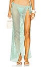 view 1 of 6 Midi Net Sarong in Aqua Marine