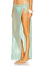 view 3 of 6 Midi Net Sarong in Aqua Marine