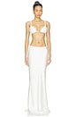 view 5 of 6 FALDA MAXI NONA in White