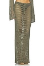 view 2 of 6 Magen Skirt in Olive Peridot