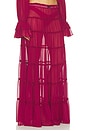 view 2 of 6 FALDA LARGA DE TALLE BAJO ELMA in Volcanic Gem