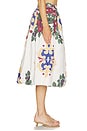 view 3 of 6 FALDA MIDI SOLANA in Concorde Bloom