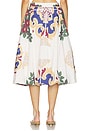 view 4 of 6 FALDA MIDI SOLANA in Concorde Bloom