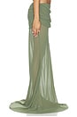 view 3 of 6 JUPE LONGUE ADELINA  in Olive Peridot