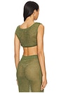 view 3 of 5 Yoko Shirt in Knitted Jungle Green