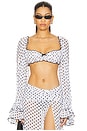 view 1 of 4 Josie Shirt in White Polka Dot