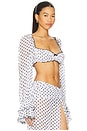 view 2 of 4 Josie Shirt in White Polka Dot