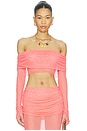 view 1 of 4 Lena Shirt in Peach Pink
