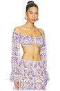view 2 of 4 TOP BLUSA ELMA in Blooming Paisley